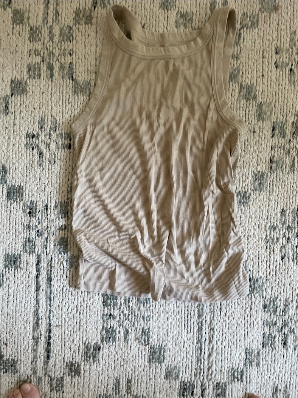 GAP Ribbed Tank Top - Taupe